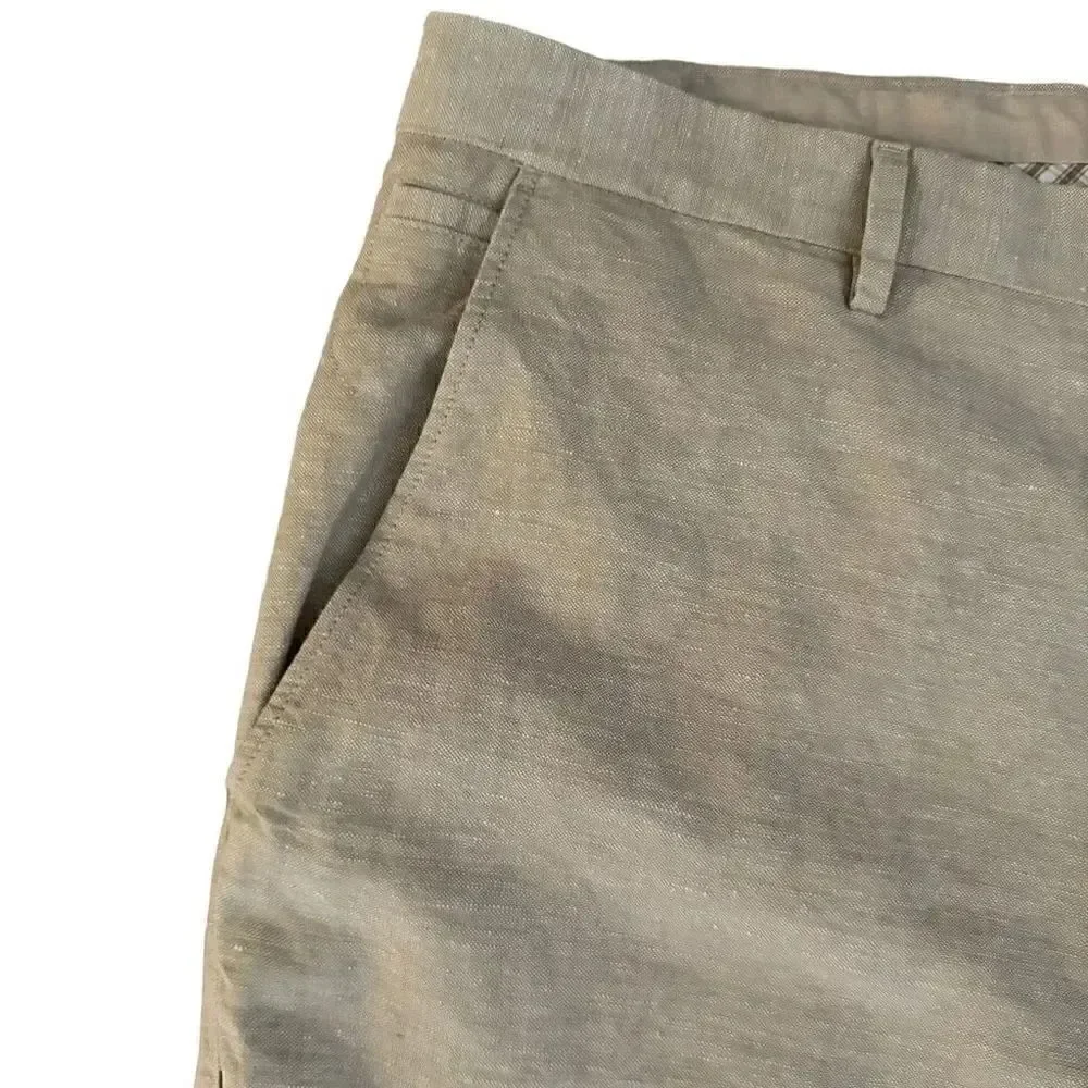 Banana Republic Kentfield Pant Mens Linen Cotton Blend  Beige SZ 38 # 1940